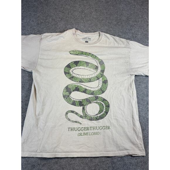 Young Thug Slime Lord T Shirt Mens Large Gray Streetwear Casual Graphic Tee - Picture 2 of 5